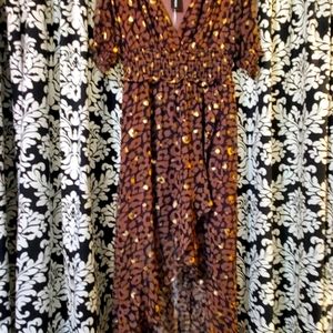 High low Leppard dress